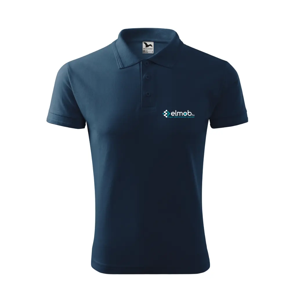 Elmob galléros póló - sötétkék